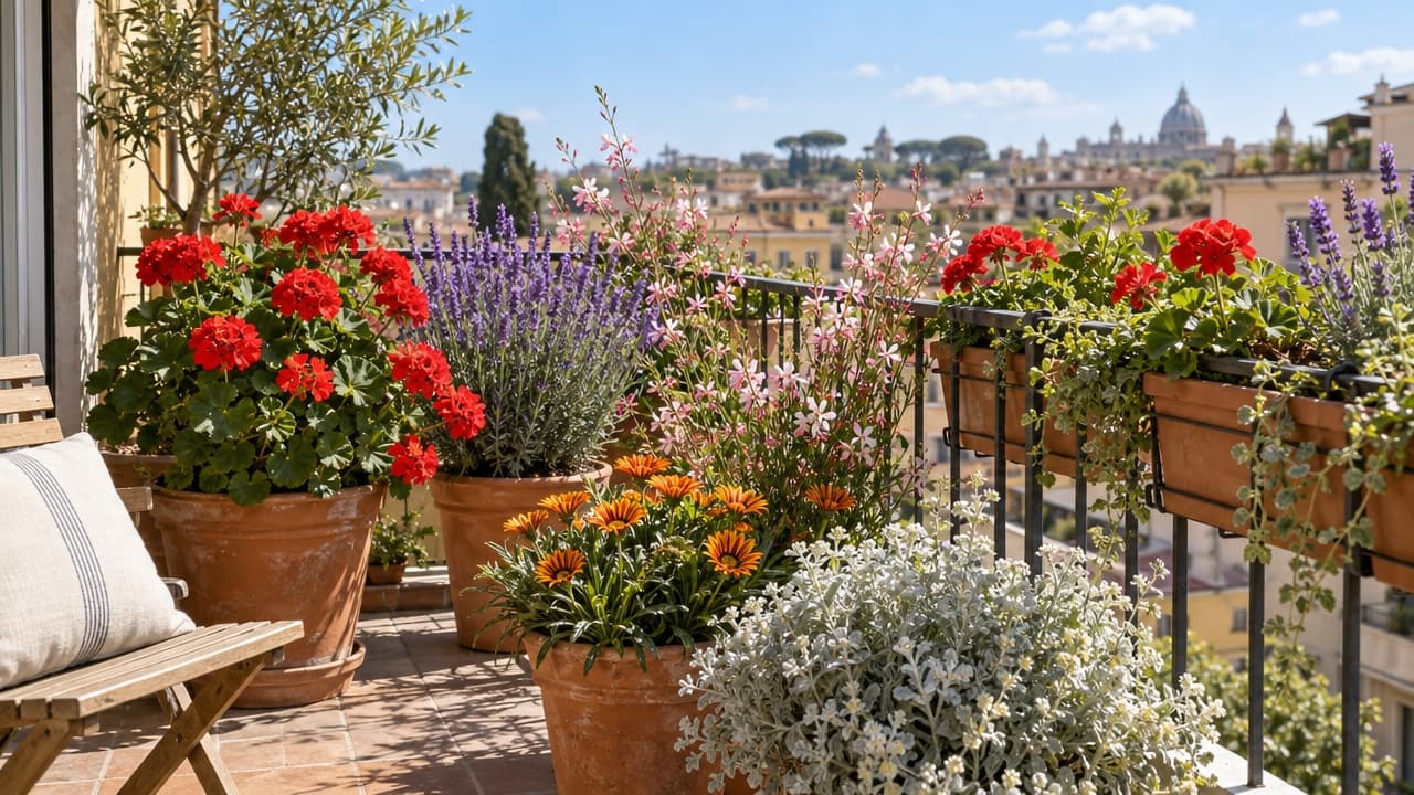 Plantes balcon ensoleillé : 10 variétés qui résistent à tout
