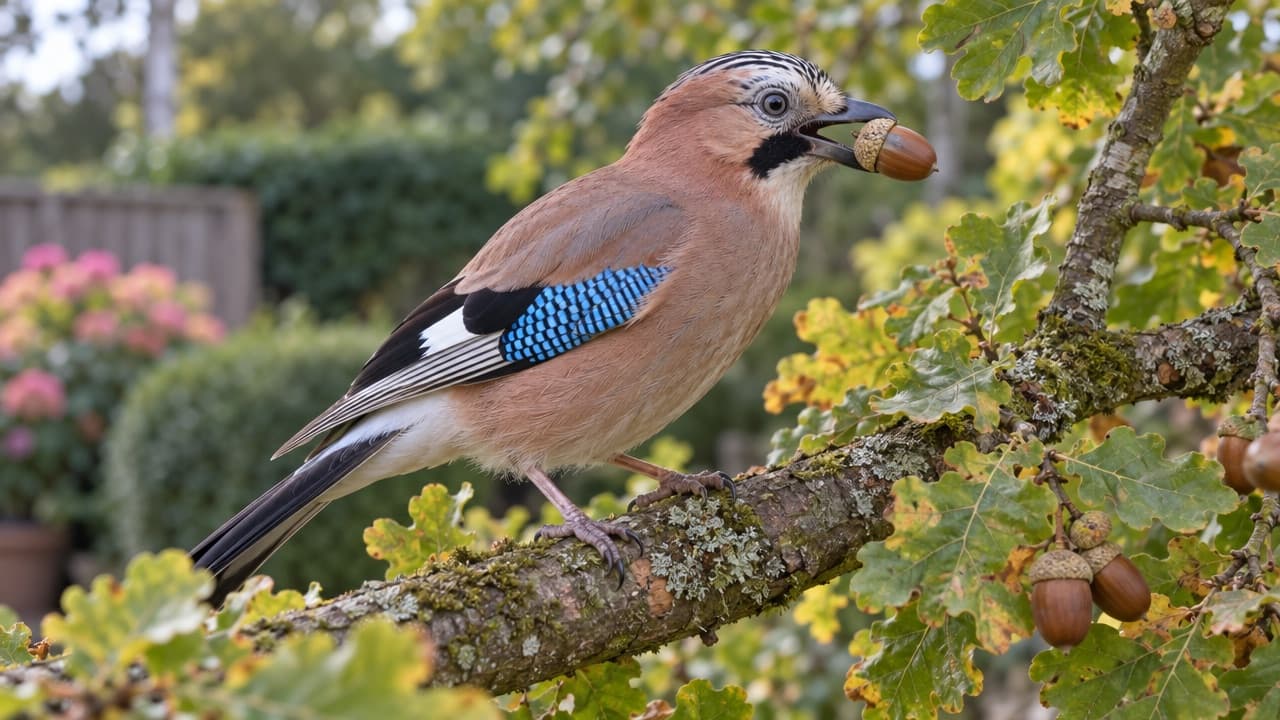 Geai des chênes : que lui donner à manger au jardin ?
