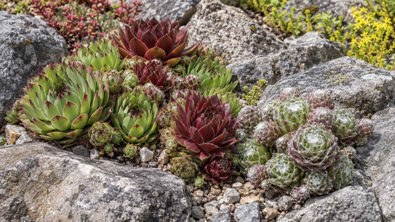Sempervivum (joubarbe) : identifier, cultiver et multiplier