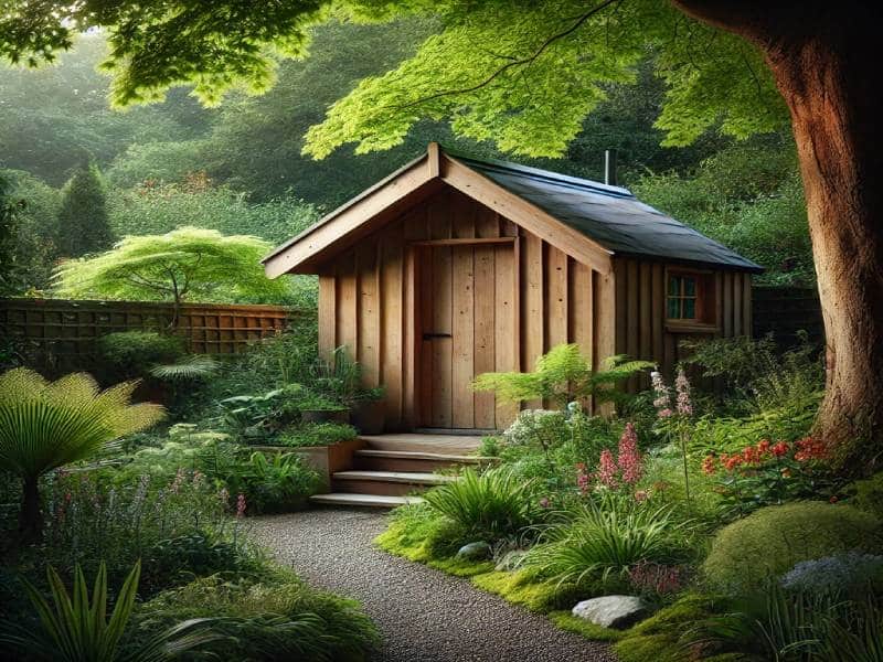 cabanon bois jardin